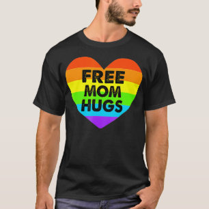 T-shirt Câlins de maman gratuits Gay Pride Transgenre Cœur