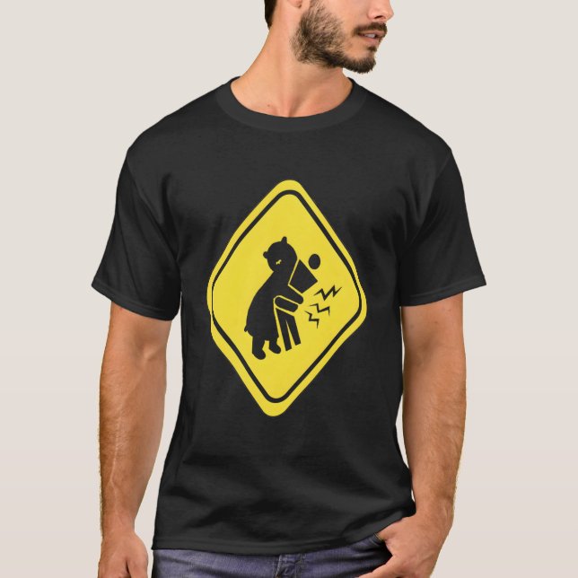 T-shirt Câlins d'ours Attention (Devant)