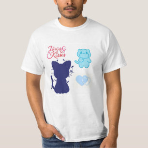 T-shirt Câlins et Bisous – Moments d'amour de dessin animé
