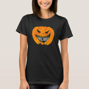 T-shirt Câlins gratuits Citrouille effrayante Evil Jack o
