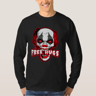 T-shirt Câlins Gratuits Clown Horreur Maléfique Tueur Sour