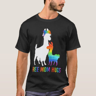 T-shirt Câlins Gratuits Maman Lama LGBT Hommes Femmes Fier