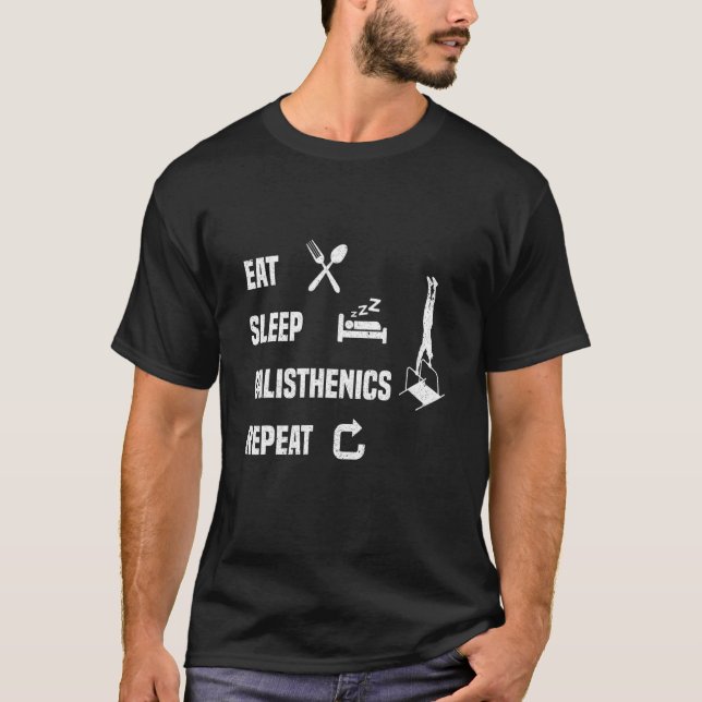 T-shirt Calisthénique Self-Weight Exercices Sports Fitness (Devant)