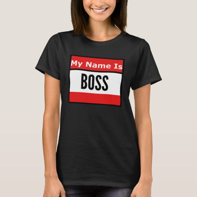 T-shirt Call Me Boss (Devant)