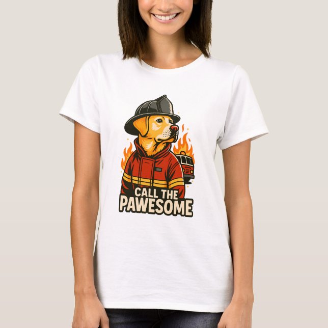 T-shirt Call the Pawesome Pet Humor (Devant)