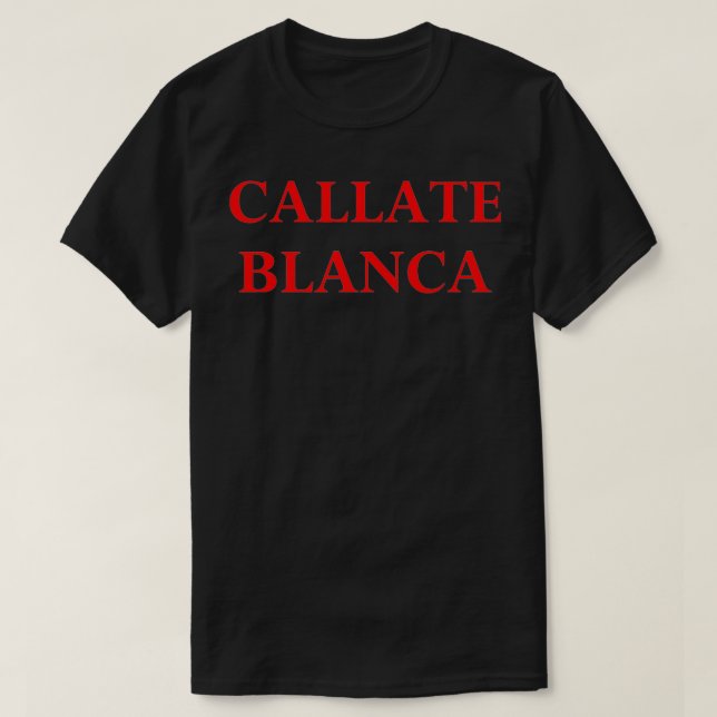 T-shirt callate blanca (Design devant)