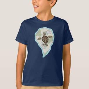 T-shirt Callie la tortue de mer Kid's and Baby Dark Shirt