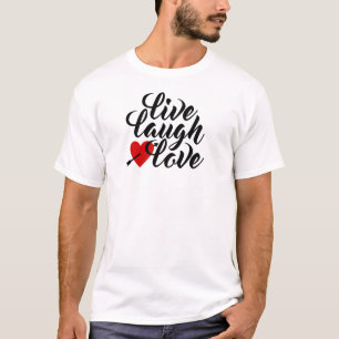 T-shirt Calligraphie de la Saint Valentin au rire en direc