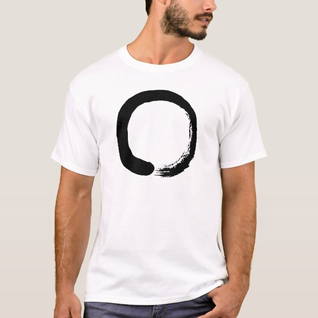 T-shirt Calligraphie de zen de cercle d'Enso (Devant)