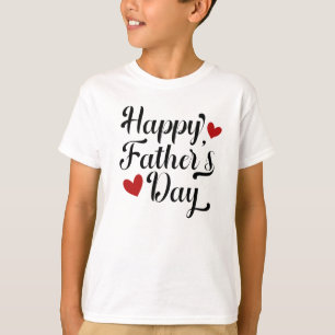 T-shirt Calligraphie simple de Fête des pères heureuse   C
