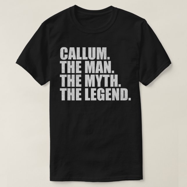 T-shirt CallumCallum Name Callum nom donné (Design devant)