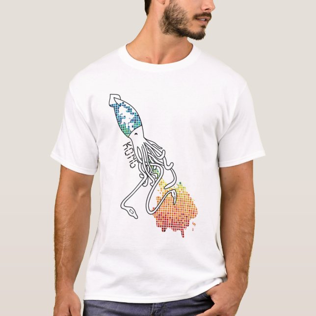 T-shirt Calmar d'arc-en-ciel (Devant)