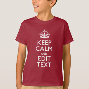 T-shirt CALME DE CONSERVATION PERSONNALISÉ ET Éditer l'ora
