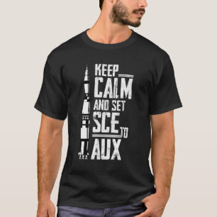 T-shirt Calme et place SCE à AUX avec Saturne pour Rocke