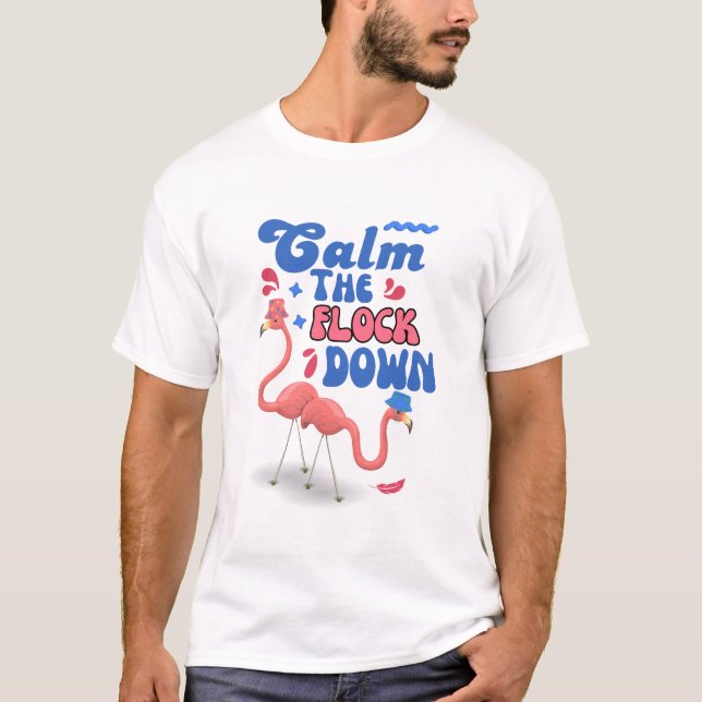 T-shirt Calme Le Flocon En Été Drôle (Devant)