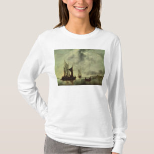 T-shirt Calme ou, bateaux près de la côte, après 1651