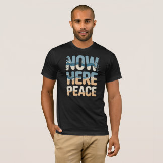 T-shirt Calme Vague Minimaliste Tee pour le Bien-être Ment