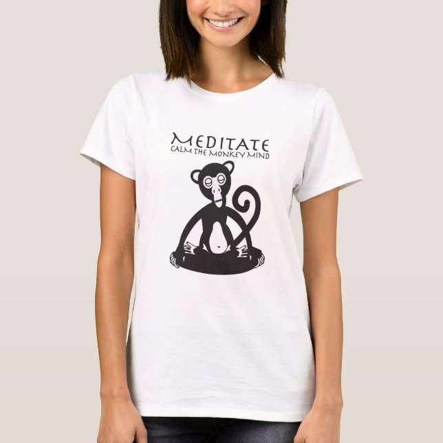 T-shirt Calmez votre esprit de singe (Devant)