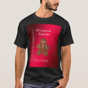 T-shirt calorie Noël drôle Dire le graphique
