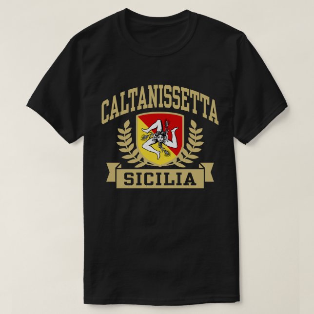 T-shirt Caltanissetta Sicilia (Design devant)