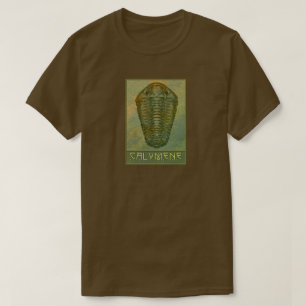 T-shirt Calymène Trilobite Paleo-chic en Vert