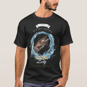 T-shirt Camaïeu de pêche pour jeunes Bass Fish Juste un ga