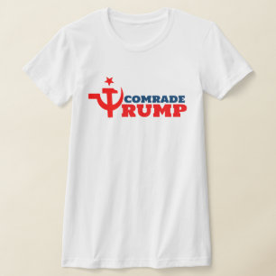 T-shirt Camarade Trump avec le marteau russe et la faucill
