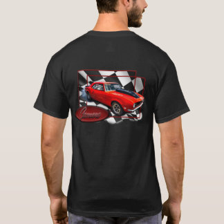 T-shirt Camaro avec à damiers drapeau arrière sol