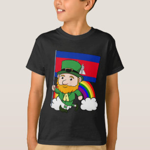 T-shirt Cambodge Fier Drapeau cambodgien Saint-Patricks Da