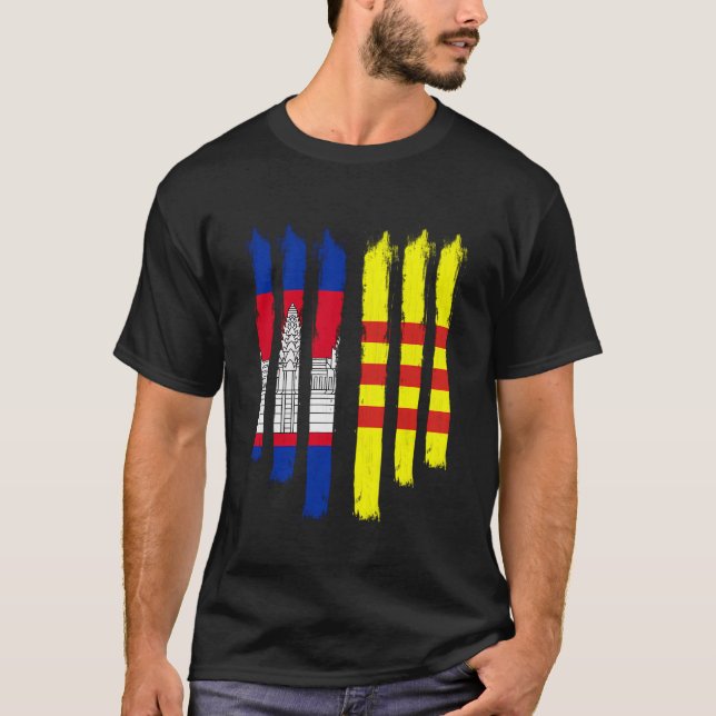 T-shirt Cambodge Khmer Cambodge Vietnam Vietnam Vietnam Vi (Devant)