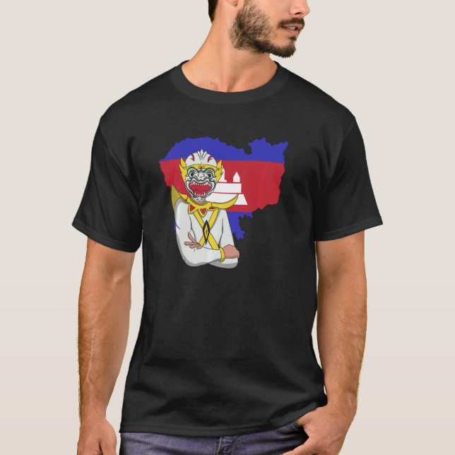 T-shirt Cambodge Khmer traditionnel Reamer de danse cambod (Devant)