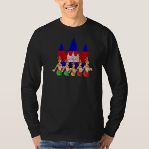T-shirt Cambodge Khmer traditionnelle danse Apsara
