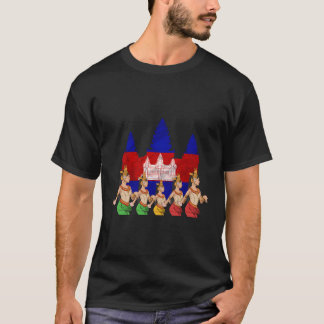 T-shirt Cambodge Khmer traditionnelle danse Apsara
