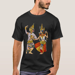T-shirt Cambodge Khmer traditionnelle danse Apsara Cambodg