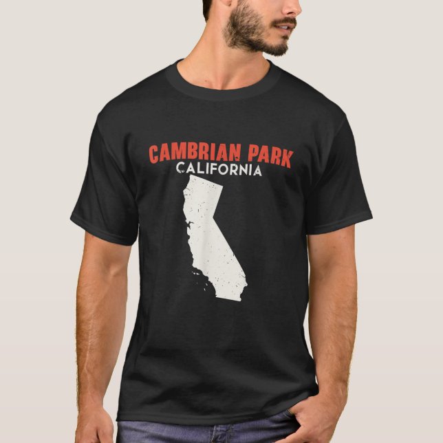 T-shirt Cambrian Park California USA State America Travel (Devant)