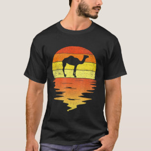 T-shirt Camel les années 70 coucher de soleil Camel