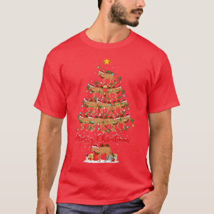 T-shirt Camel Lover Matching Santa Bactrian Camel Christma