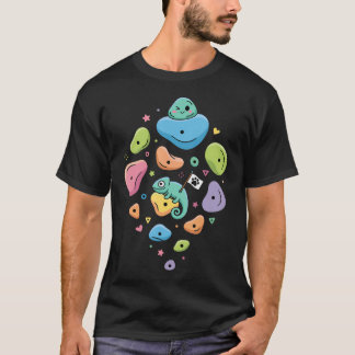 T-shirt Caméléon Drôle Escalade Bloc