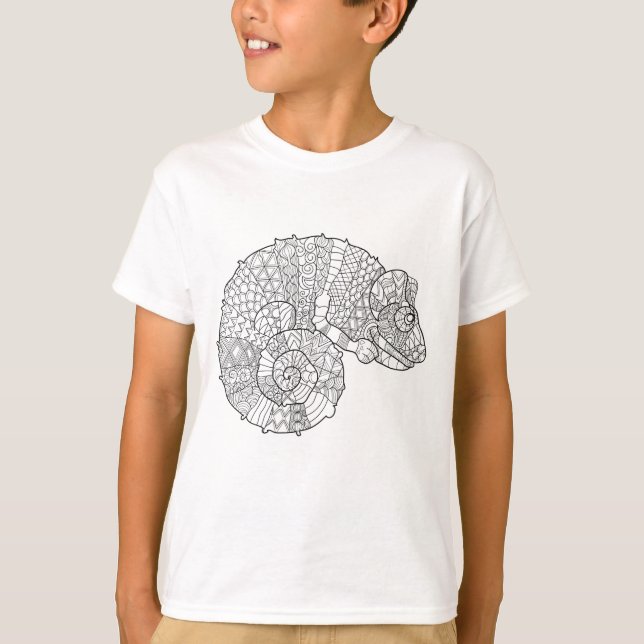 T-shirt Caméléon Zendoodle (Devant)