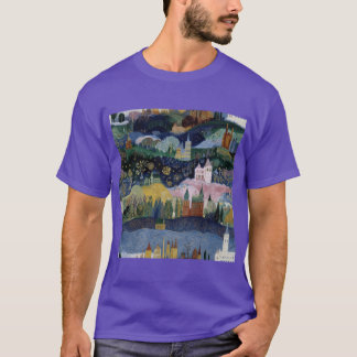 T-shirt Camelot A SeamlesMagical Camelot Cityscape Whimsic