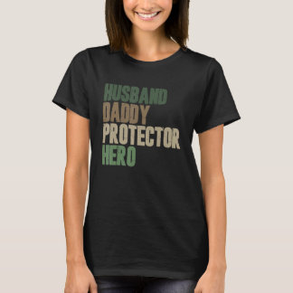 T-shirt Caméra de la fête des pères héros protecteur papa 