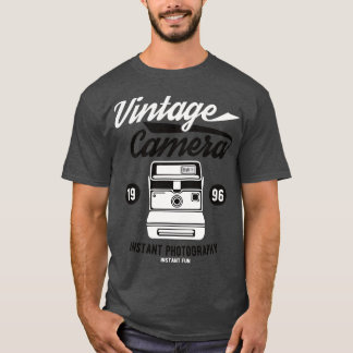 T-shirt Caméra de photographie instantanée vintage