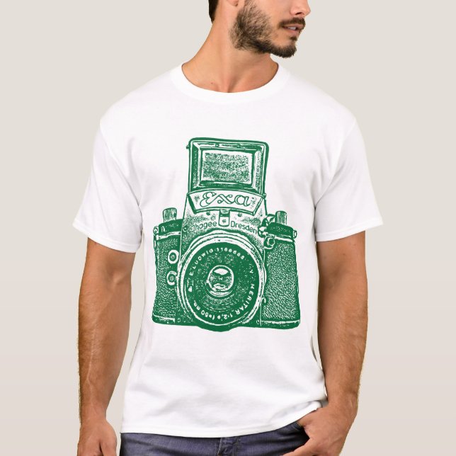 T-shirt Caméra géante est-allemande - Forest Green (Devant)