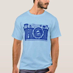 T-shirt Caméra géante russe soviétique - bleu marine