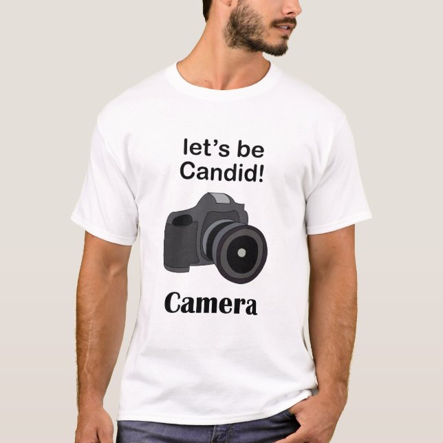 T-shirt Camera Lover Candid Photographer (Devant)
