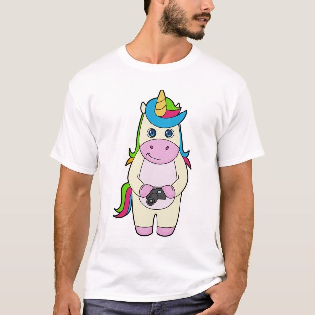 T-shirt Caméra Unicorn (Devant)