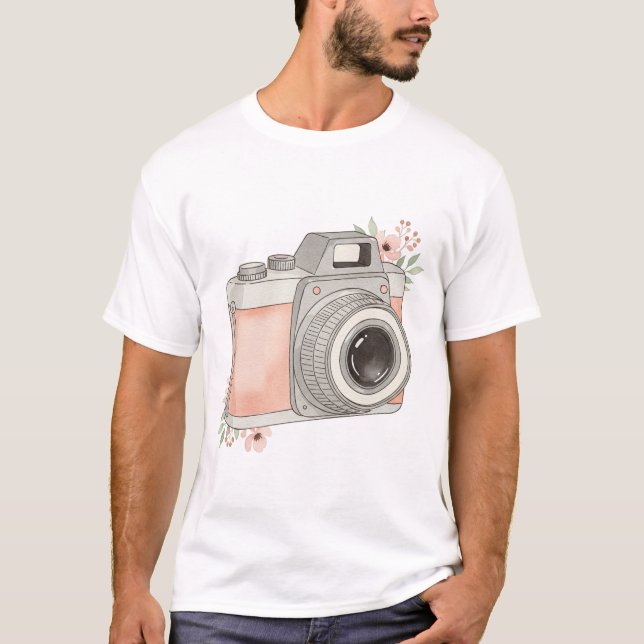 T-shirt caméra vintage (Devant)