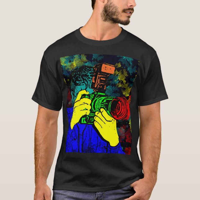 T-shirt Cameraman 3D ChromaDepth (Devant)