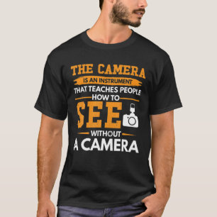 T-shirt Caméraman d'action de caméra lumineuse
