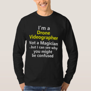 T-shirt Caméraman de drone vidéographie emploi carrière oc